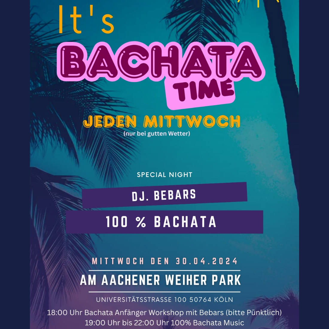 Bachata Time Aachener Weiher OpenAir