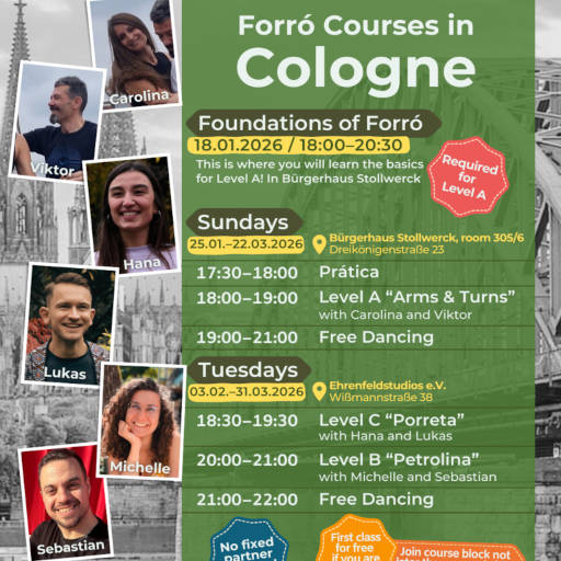Forró-Kurs Level A und freies Tanzen
